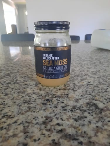 Customer photo review of St Lucia Gold Sea Moss Gel
