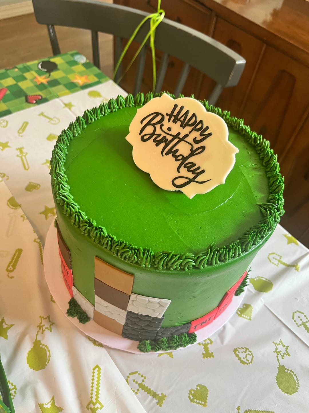 Customer photo review of Birthday Block Cake