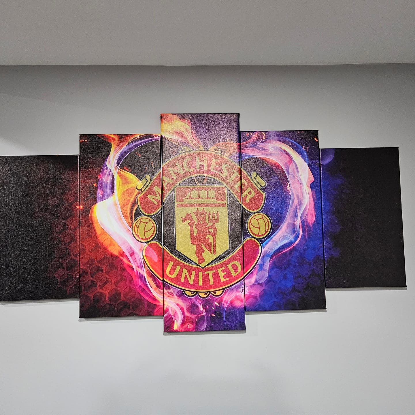 Customer photo review of Custom 5 Panel Canvas Print Wall Art