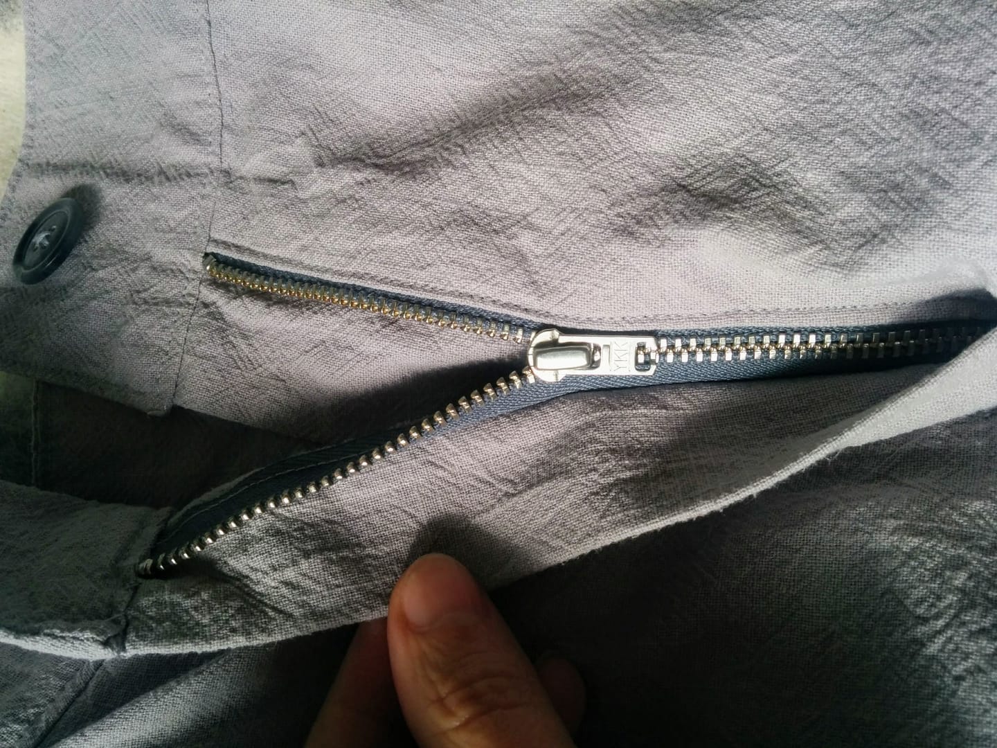 Customer photo review of YKK Metal Trouser Zip