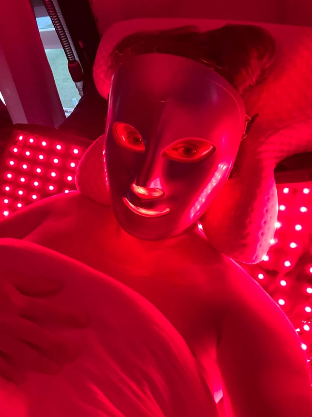 Customer photo review of Red Light Therapy Mat - Blinkrecover by Red Light Blinking