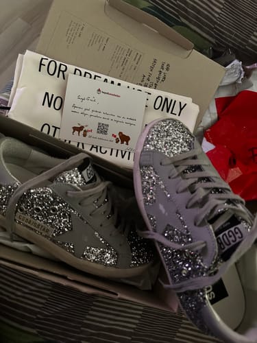 Customer photo review of Golden Goose Women's Super Star Sneakers Shine - Hemen Kargoda