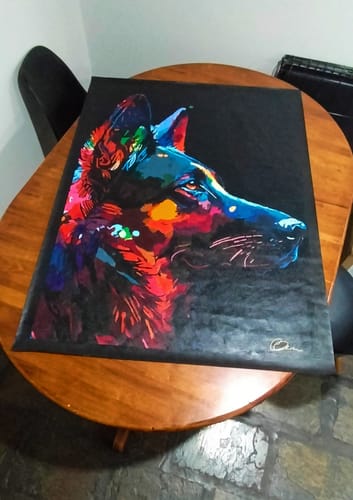 Customer photo review of Custom Paint By Numbers