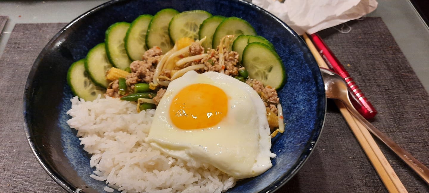 Customer photo review of Pad Krapao Sauce mit Thai Holy Basil (für 8-10 Portionen)