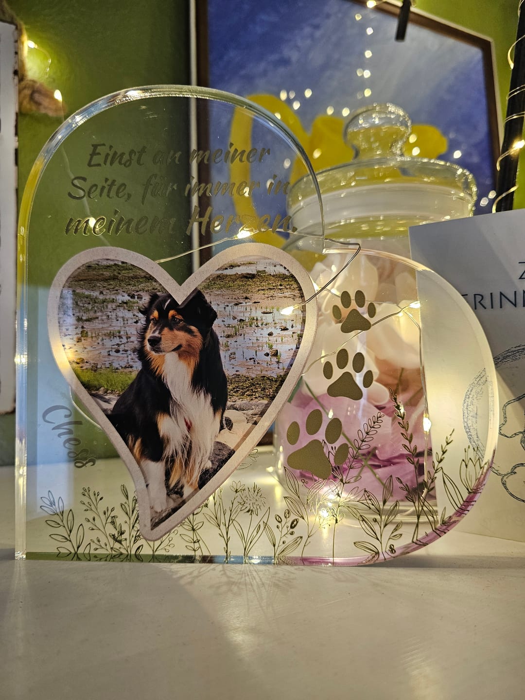 Customer photo review of Einst an meiner Seite - Individuelles Glasherz