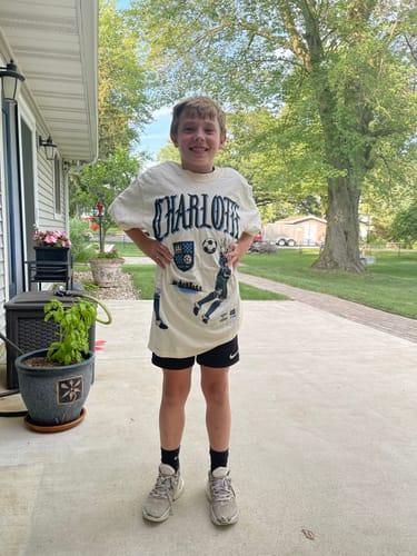 Customer photo review of Glory Days Apparel - Charlotte Soccer AOP T-Shirt