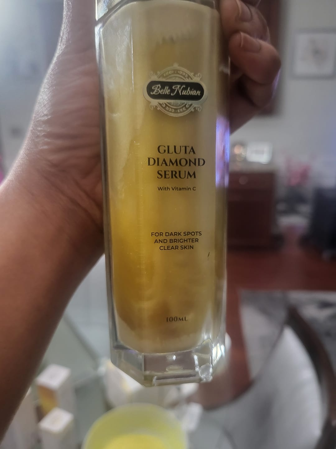 Customer photo review of Diamond Lightening Serum