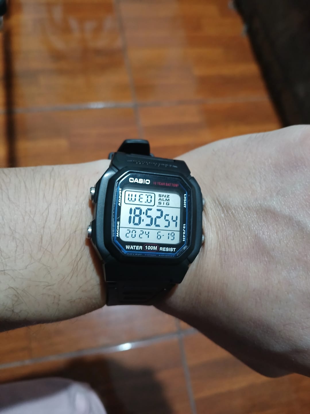 Customer photo review of Reloj Casio Vintage W-800H-1AVDF Líneas Azules
