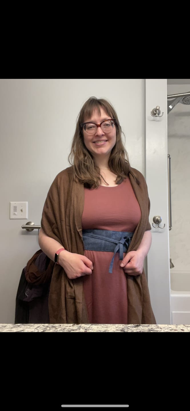 Customer photo review of NEW! Wool Obi Wrap Belt