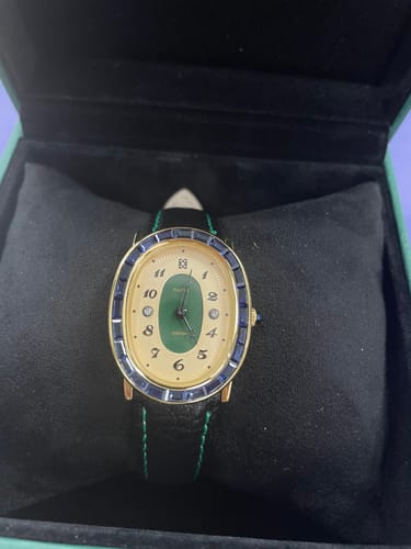 Customer photo review of Oval Halo Diamond Watch