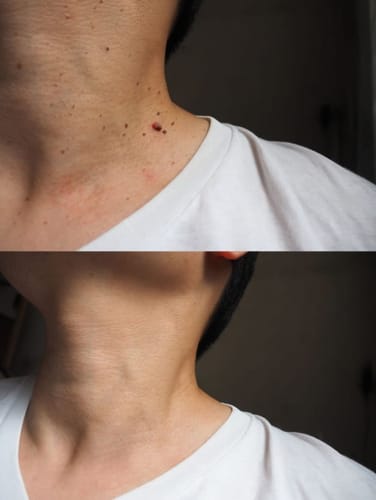 Customer photo review of 🐝🐝Bee Venom Mole and Wart Treatment Cream