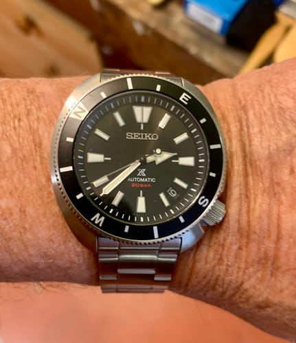 Customer photo review of Seiko Prospex Men's 42.4mm Stainless Steel Automatic Watch SRPH17K