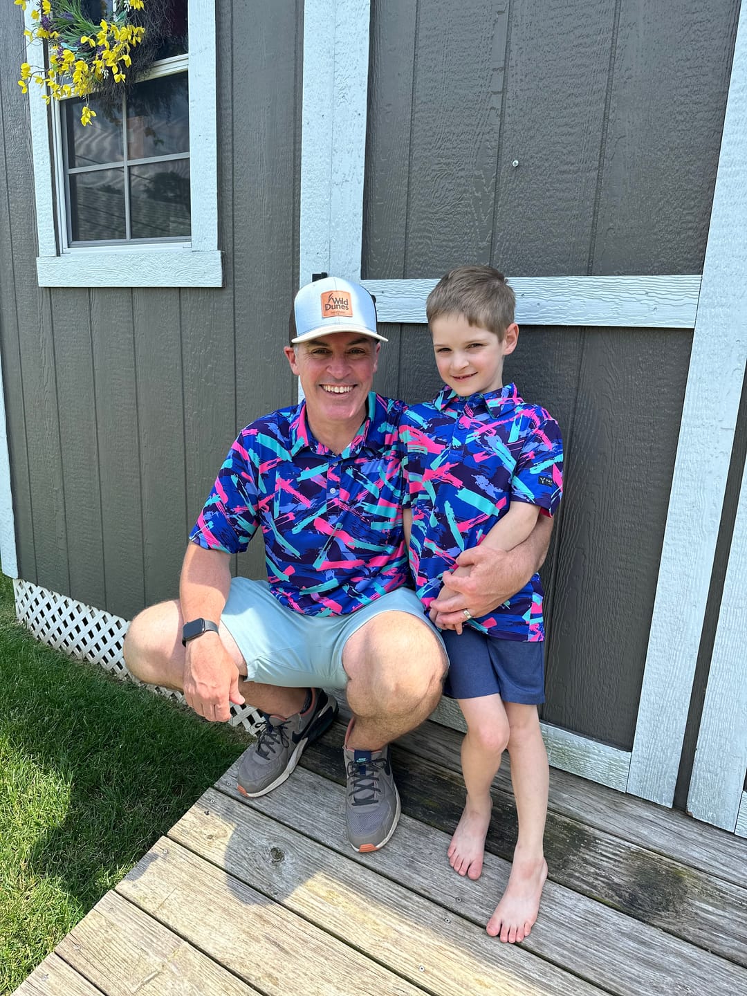 Customer photo review of 8-Track Youth Golf Polo
