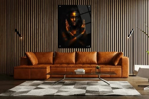 Customer photo review of Wooden Wall Panel | Grey Oak | Premium 3-sided Wood Veneer