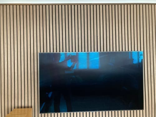 Customer photo review of Wooden Wall Panel | Mocca | Premium 3-sided Wood Veneer
