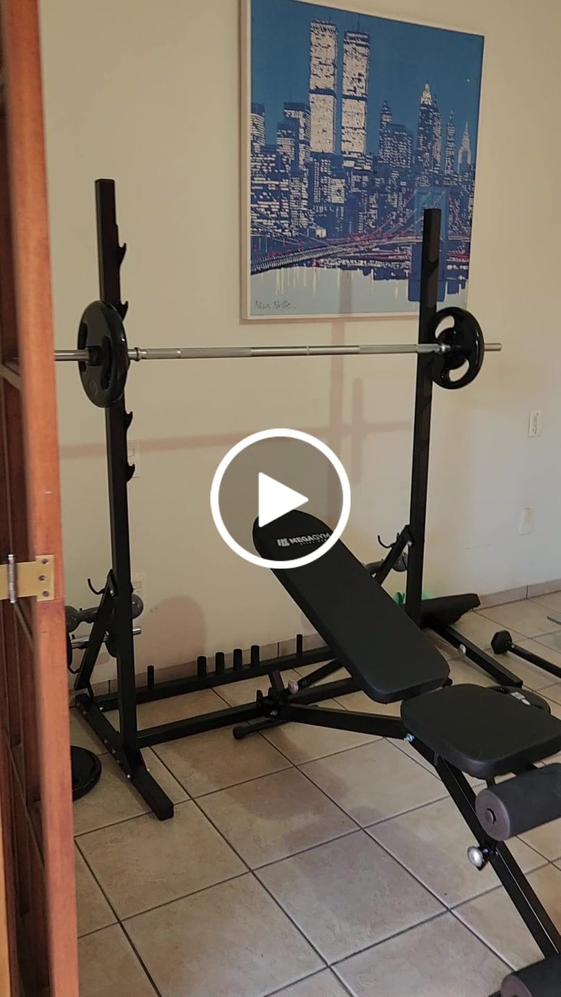 Customer video review of Banco 10x1 Posições Com Rack Pro