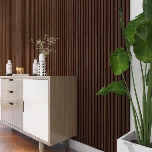 Customer photo review of Wooden Wall Panel | Mocca | Premium 3-sided Wood Veneer