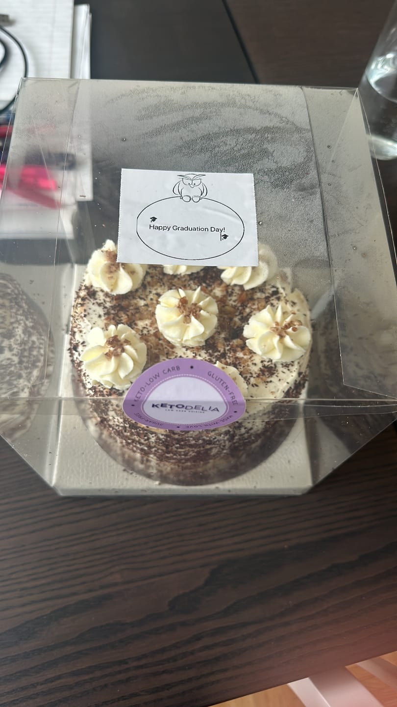 Customer photo review of Keto Buttercream Pecan Bliss Chaffle Cake