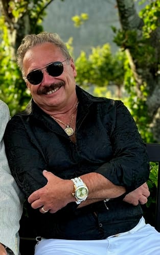 Customer photo review of Ties2you Button Down Shirt Black Paisley Pattern Silk Men's Long Sleeve Shirt