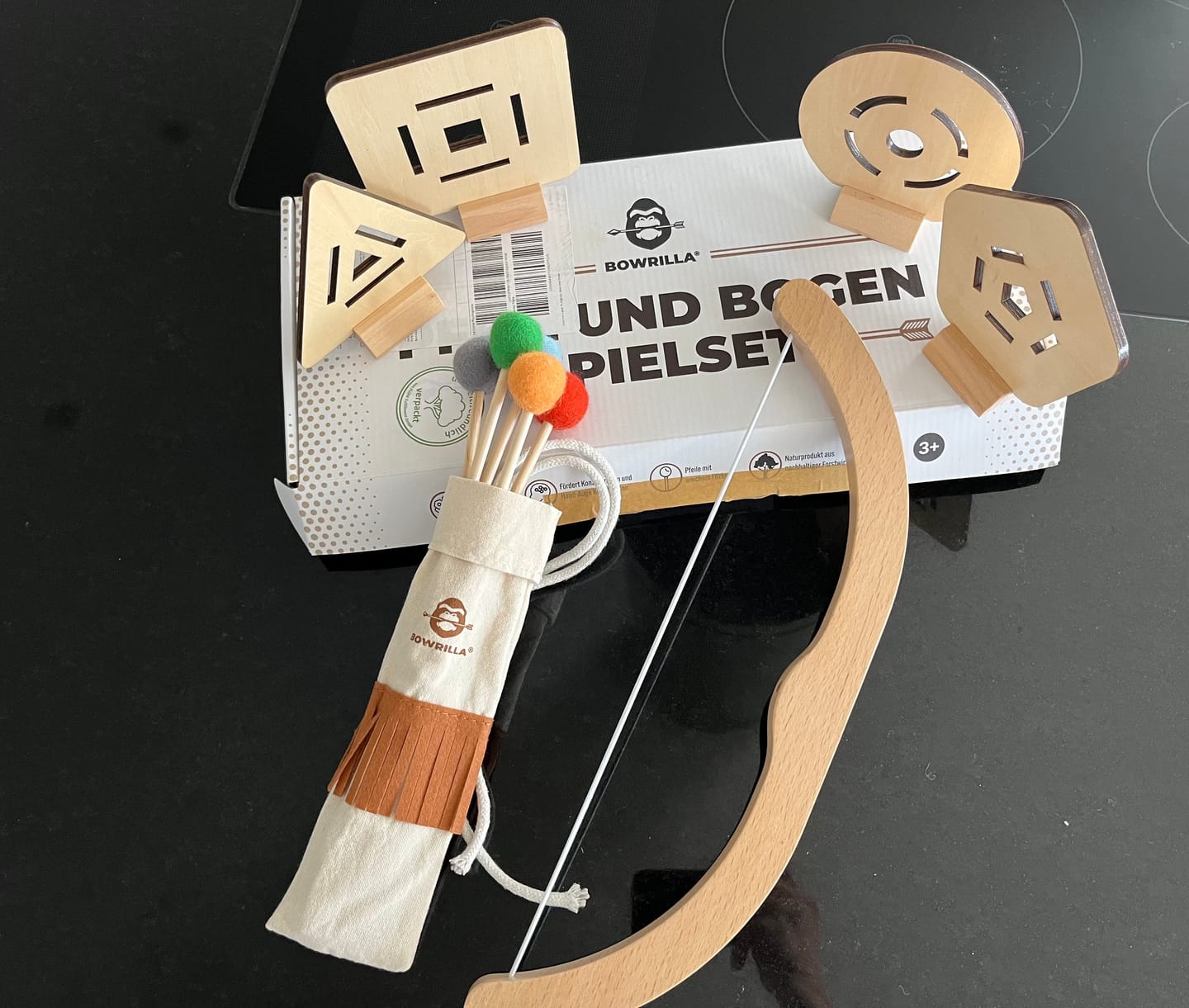 Customer photo review of Pfeil und Bogen Holzspielzeug