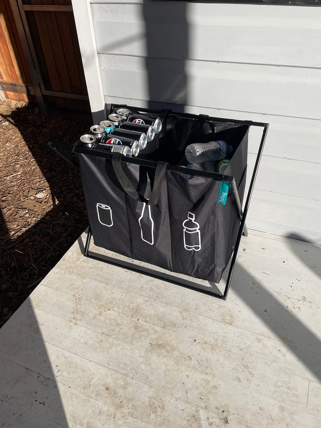 Customer photo review of Mobile Recycle Station - 3 Panel