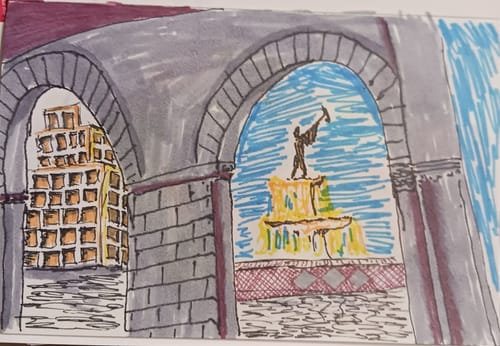 Customer photo review of Marabu Graphix Permanent Marker-6 Set of customer curated colors by SketchBox