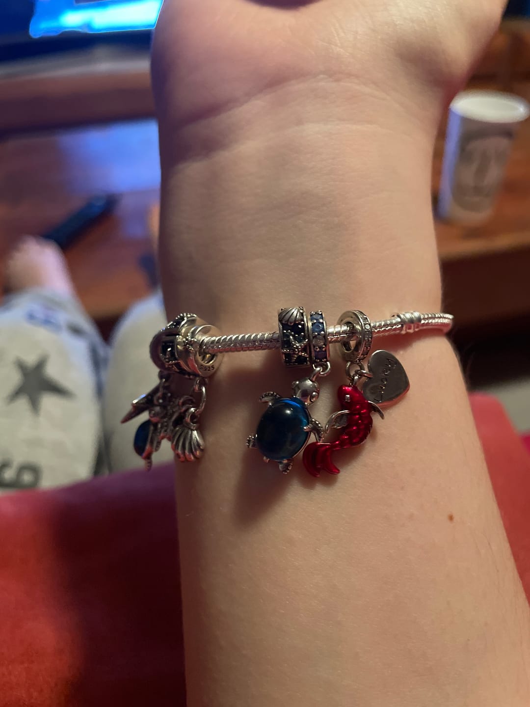 Customer photo review of Charm Tortuga Azul