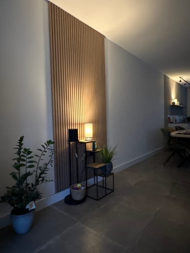 Customer photo review of Akustikpaneele Rustikale Eiche - 300 cm x 60 cm