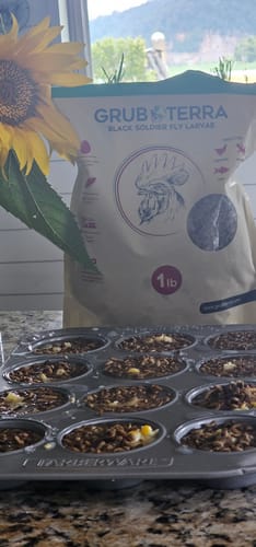 Customer photo review of GrubTerra Dried Larvae Sample