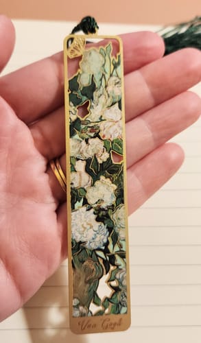 Customer photo review of Vincent Van Gogh Metallic Bookmark