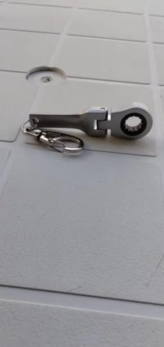 Customer photo review of 10mm Ratchet Wrench Keyring