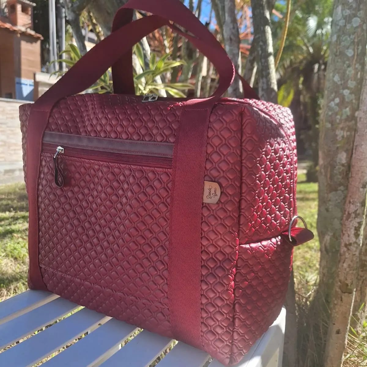 Customer photo review of MATELASSE LUXO 1.5 COR BORDO FUNDO MANTA