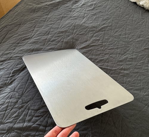 Customer photo review of TitanX™ Schneidebrett aus 100% Reintitan