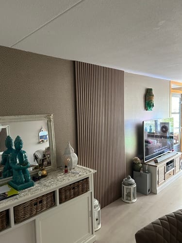 Customer photo review of Akustikpaneele Eiche Geräuchert - 240 cm x 60 cm
