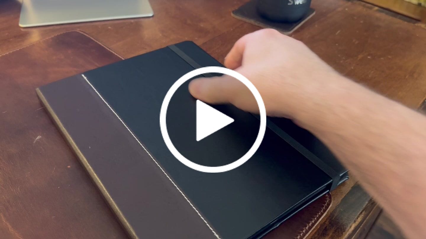 Customer video review of Executive Leather iPad Case