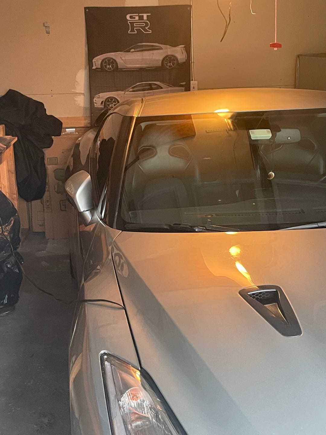Customer photo review of Nissan GTR Generations Garage Flag