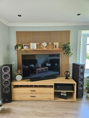 Customer photo review of Akustikpaneele Eiche Geräuchert - 240 cm x 60 cm