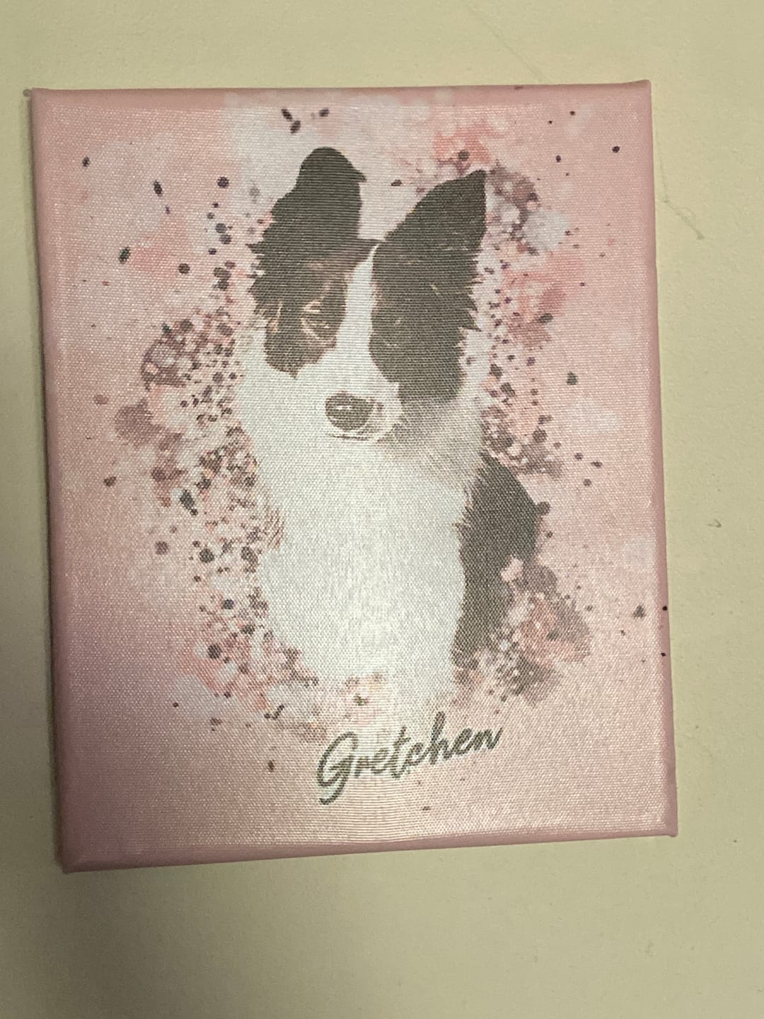 Customer photo review of Personalized Pet Art - Canvas