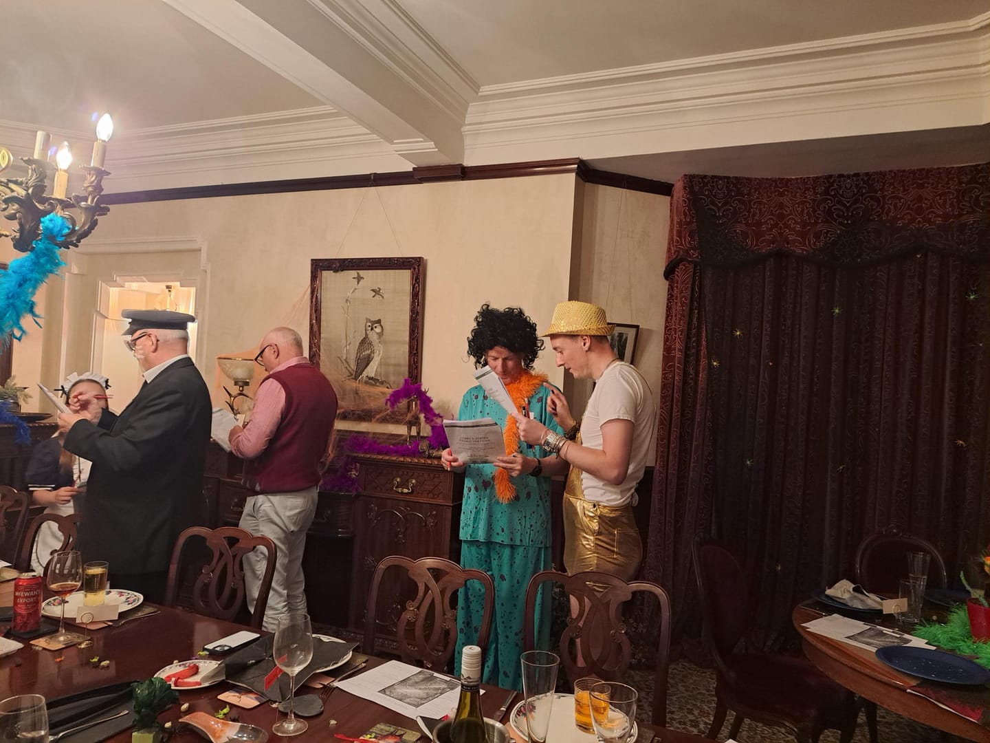 Customer photo review of Rocky Horror Halloween Murder Mystery Game Kit