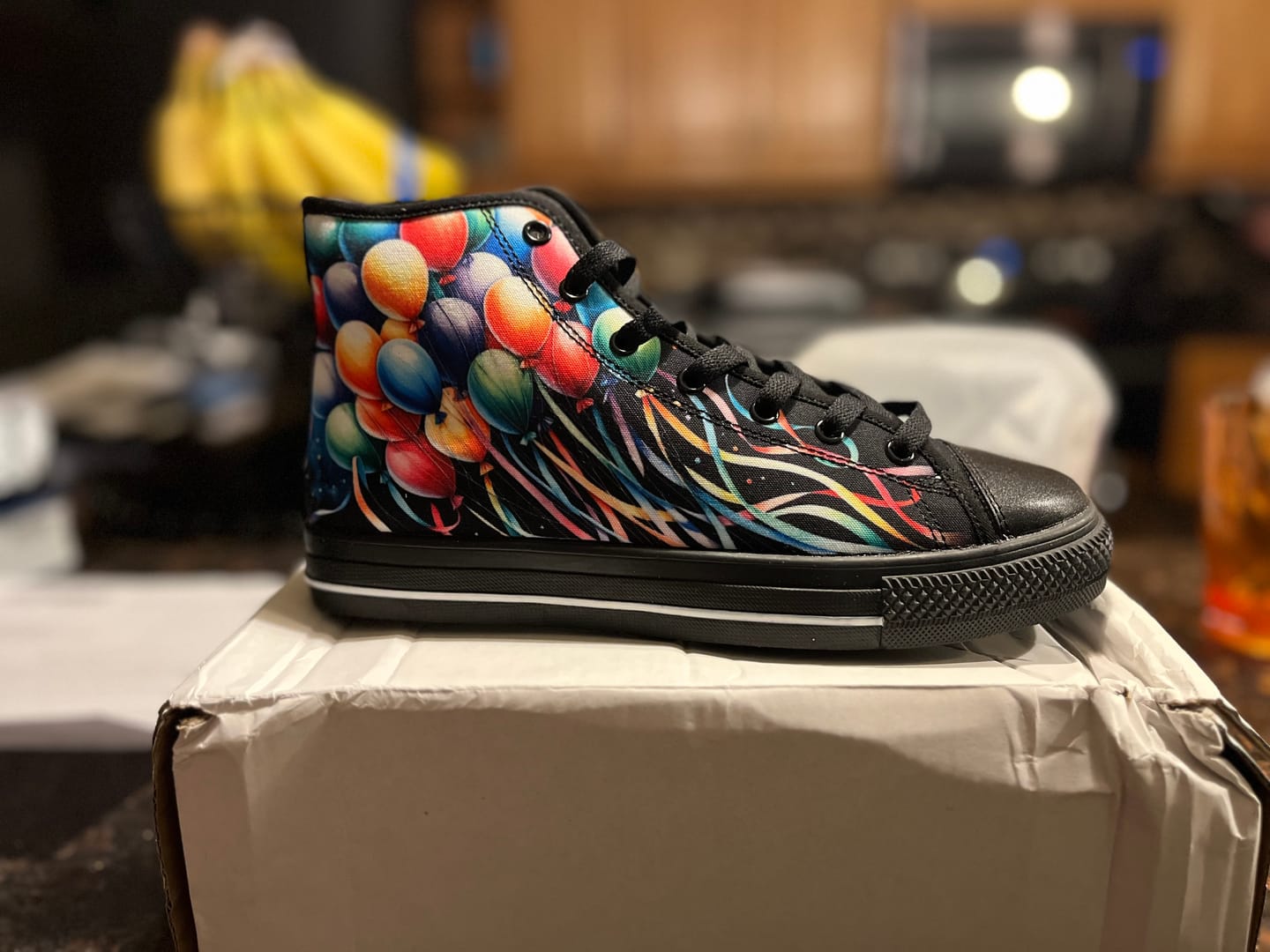 Customer photo review of Design Your Own - Black High Tops