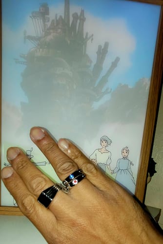 Customer photo review of Howl's Moving Castle LED Light Painting: Enchantment in Illumination