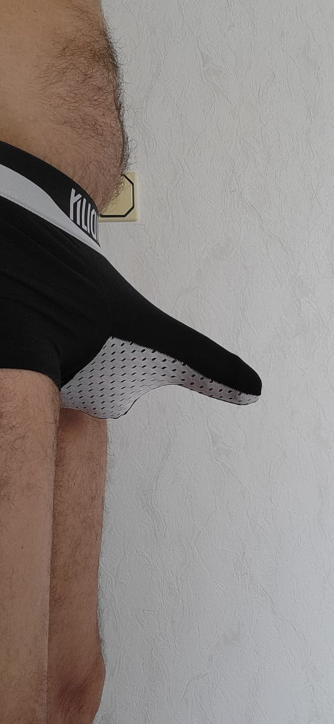 Customer photo review of 3 Pack Men's Comfy Cotton Dual Pouch Underwear