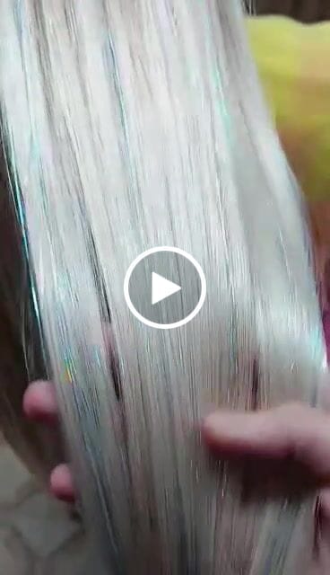 Customer video review of Full Shine Tape in Hair Extensions 100% remy Human Hair Ice Blonde (#1000)