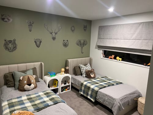 Customer photo review of Animal Safari Wall Decals