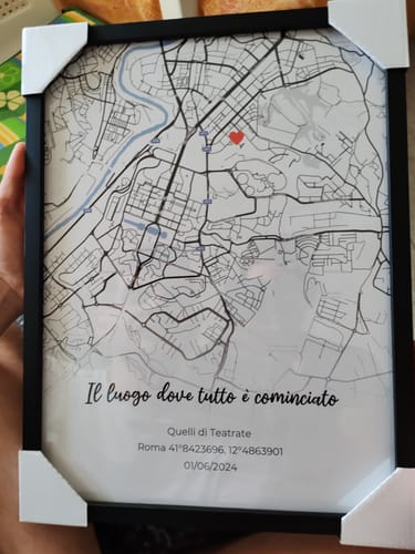 Customer photo review of Il luogo dove tutto è cominciato - Poster Personalizzato