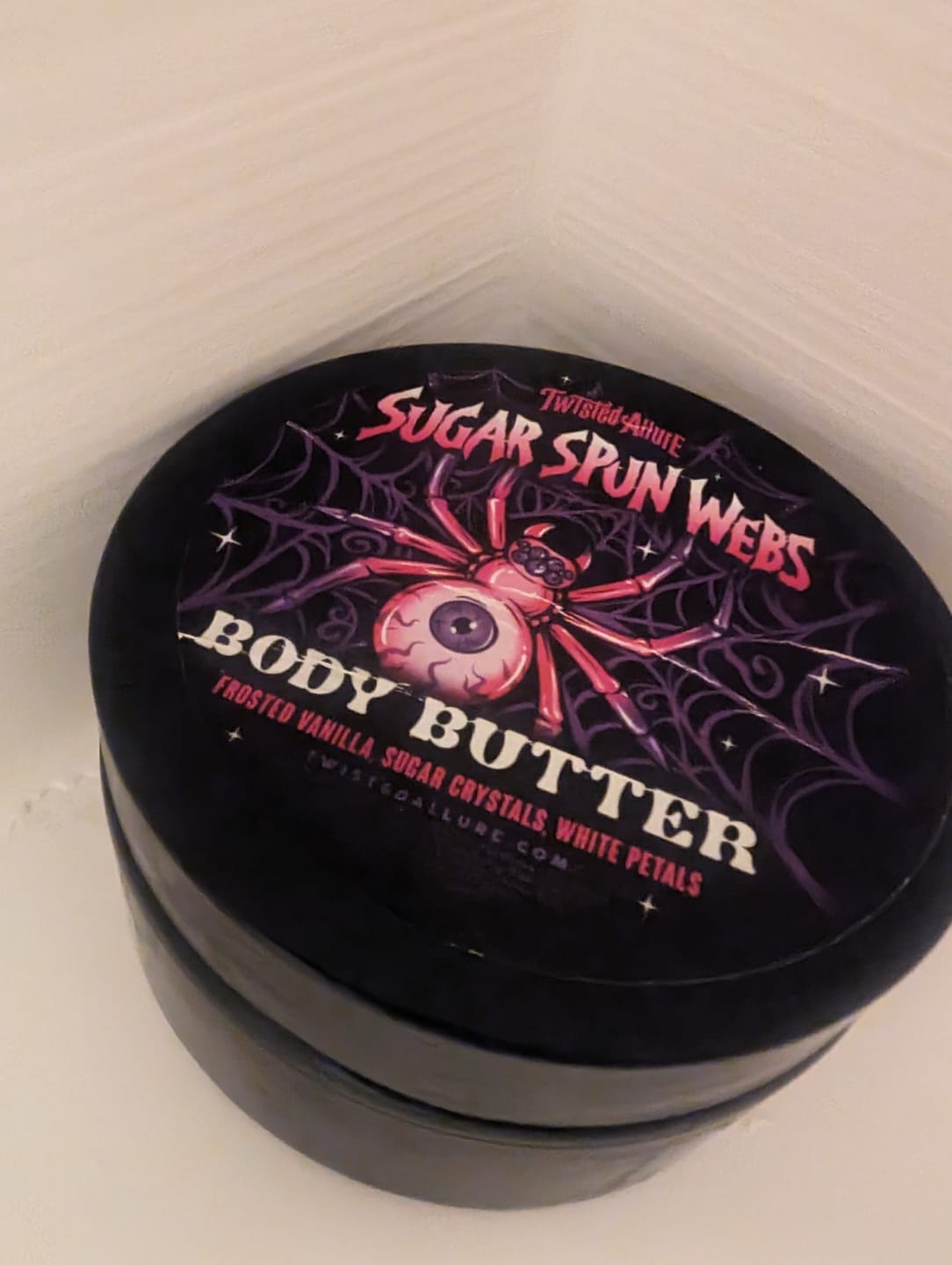 Customer photo review of Sugar Spun Webs Body Butter