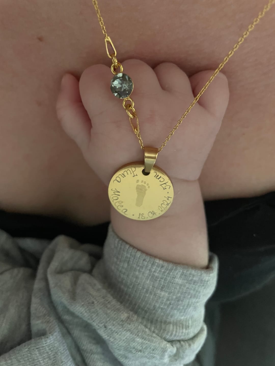 Customer photo review of Halskette “First Steps” klein mit Abdruck