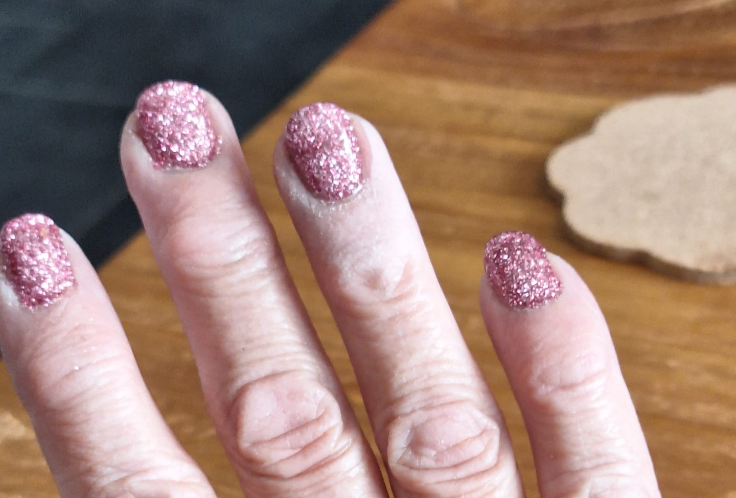 Customer photo review of Pink Lemonade Dipping Powder