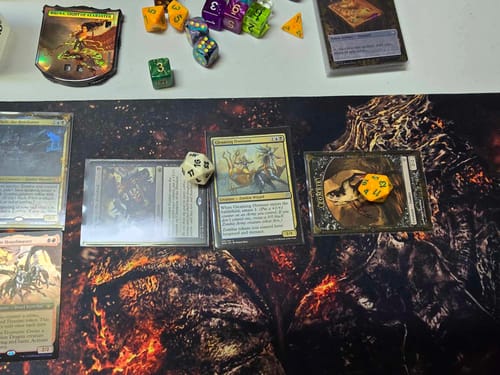 Customer photo review of Custom Playmat (24" x 14")