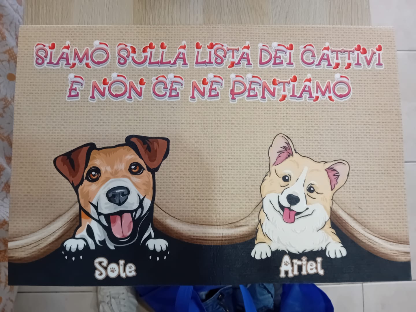 Customer photo review of Animaletti - Zerbino Personalizzabile